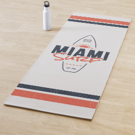 Miami Surf – Vintage strand zonsondergang surfplan Yogamat