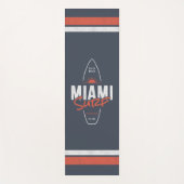 Miami Surf – Vintage strand zonsondergang surfplan Yogamat (Voorkant)