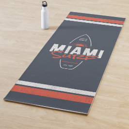 Miami Surf – Vintage strand zonsondergang surfplan Yogamat