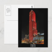 Miami Tower, reflecties van rood Briefkaart (Voorkant / Achterkant)