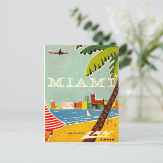  Miami Travel Briefkaart (Staand voorkant)