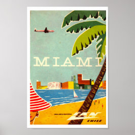  Miami Travel Poster
