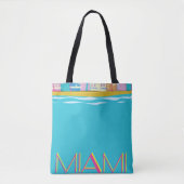  Miami Travel poster uit de jaren tachtig Tote Bag (Voorkant)