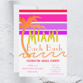 Miami Tropical Bachelorette Party Kaart