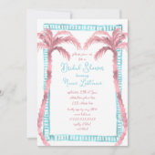 Miami Tropical Beach handgeschilderd Vrijgezellenf Kaart (Voorkant)