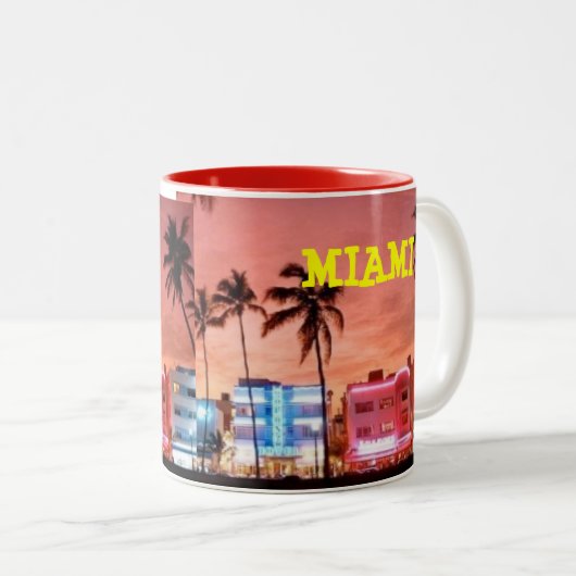 MIAMI TWEEKLEURIGE KOFFIEMOK (Voorkant rechts)