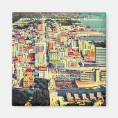 Miami uit 1960 (Downtown, Brickell) Florida Magneet (Voorkant)