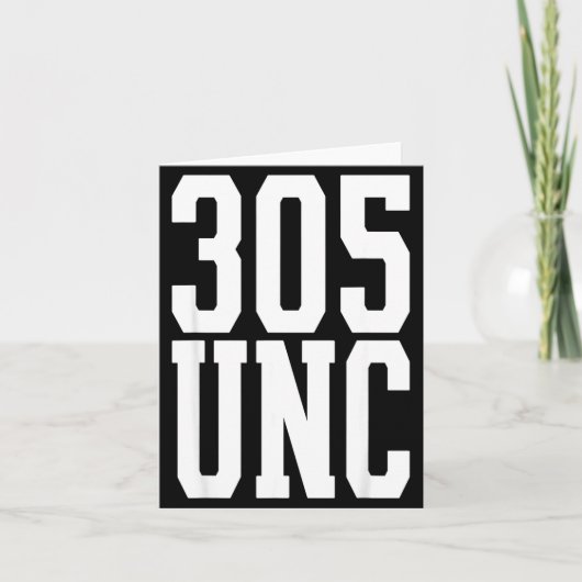 Miami unc 305 netnummer trots mia oom  kaart (Voorkant)