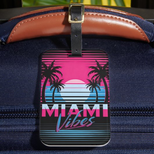 Miami Vibes Bagagelabel (Voorkant Insitu 2)