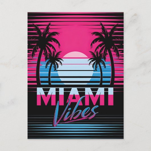 Miami Vibes Briefkaart (Voorkant)