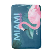 Miami Vibes Neon Flamingo Art Deco Badmat (Voorkant Verticaal)