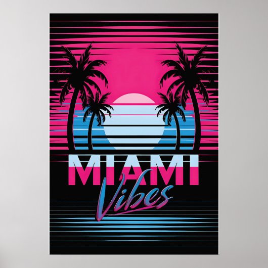 Miami Vibes Poster (Voorkant)