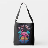 Miami Vibes Summer Flamingo Design-63454 Crossbody Tas (Achterkant)