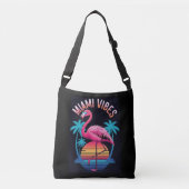 Miami Vibes Summer Flamingo Design-63454 Crossbody Tas (Voorkant)
