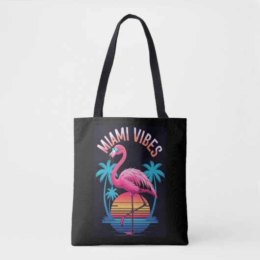 Miami Vibes Summer Flamingo Design-63454 Tote Bag (Voorkant)