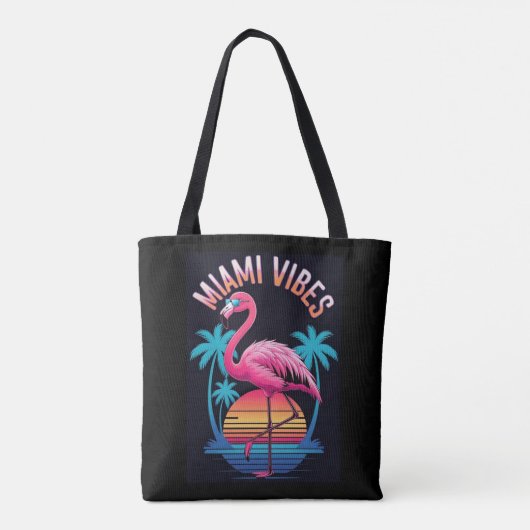 Miami Vibes Summer Flamingo Design-63454 Tote Bag (Achterkant)
