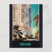 Miami vintage poster  briefkaart (Voorkant)