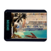 Miami Vintage Poster Magneet (Horizontaal)