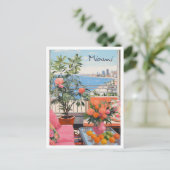 Miami Vintage Reis Kunst Briefkaart (Staand voorkant)