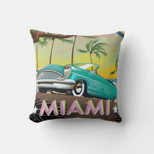 Miami vintage retro Reisprint Kussen