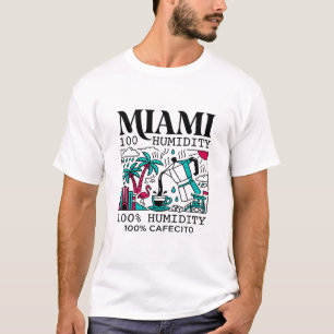 Miami-vochtigheid en verse Cafecito-koffie T-shirt