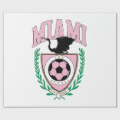 Miami Voetbal Varsity Stijl Cadeaupapier (Vlak)