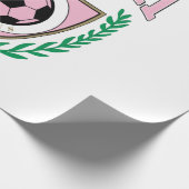 Miami Voetbal Varsity Stijl Cadeaupapier (Hoek)