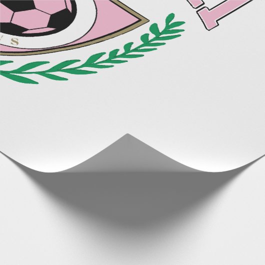 Miami Voetbal Varsity Stijl Cadeaupapier (Hoek)