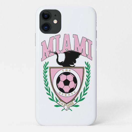 Miami Voetbal Varsity Stijl Case-Mate iPhone Case (Achterkant)