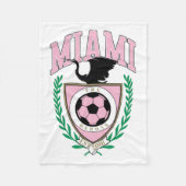 Miami Voetbal Varsity Stijl Fleece Deken (Voorkant)