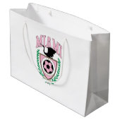 Miami Voetbal Varsity Stijl Groot Cadeauzakje (Achterkant Gekanteld)