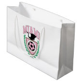 Miami Voetbal Varsity Stijl Groot Cadeauzakje (Voorkant Gekanteld)