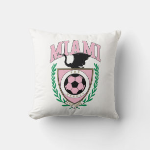 Miami Voetbal Varsity Stijl Kussen