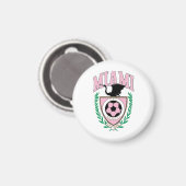 Miami Voetbal Varsity Stijl Magneet (Voorkant / Achterkant)