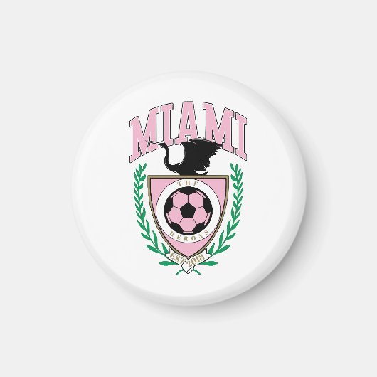 Miami Voetbal Varsity Stijl Magneet (Voorkant)