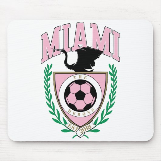 Miami Voetbal Varsity Stijl Muismat (Voorkant)