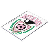 Miami Voetbal Varsity Stijl Notitieboek (Linkerzijde)
