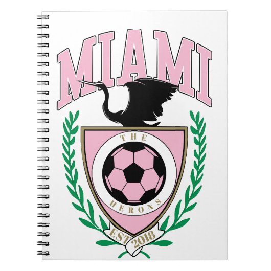 Miami Voetbal Varsity Stijl Notitieboek (Voorkant)