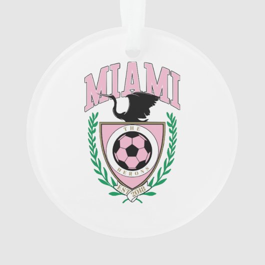 Miami Voetbal Varsity Stijl Ornament (achterkant)