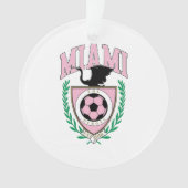 Miami Voetbal Varsity Stijl Ornament (voorkant)