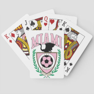 Miami Voetbal Varsity Stijl Pokerkaarten