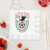 Miami Voetbal Varsity Stijl Servet (Insitu)