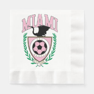Miami Voetbal Varsity Stijl  Servet