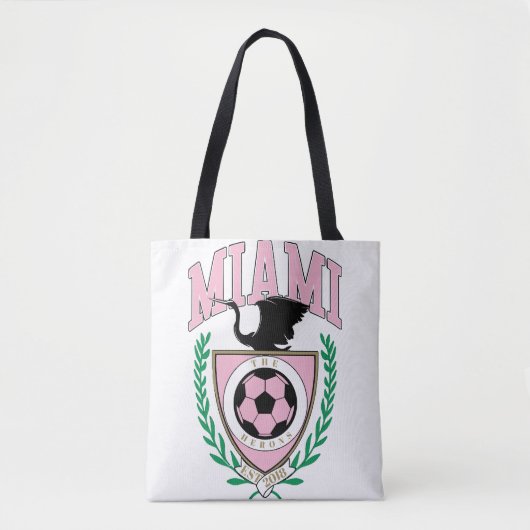 Miami Voetbal Varsity Stijl Tote Bag (Voorkant)