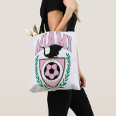Miami Voetbal Varsity Stijl Tote Bag (Dichtbij)