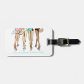 Miami vrijgezellenfeest weekend bikini op maat bagagelabel (Voorkant horizontaal)