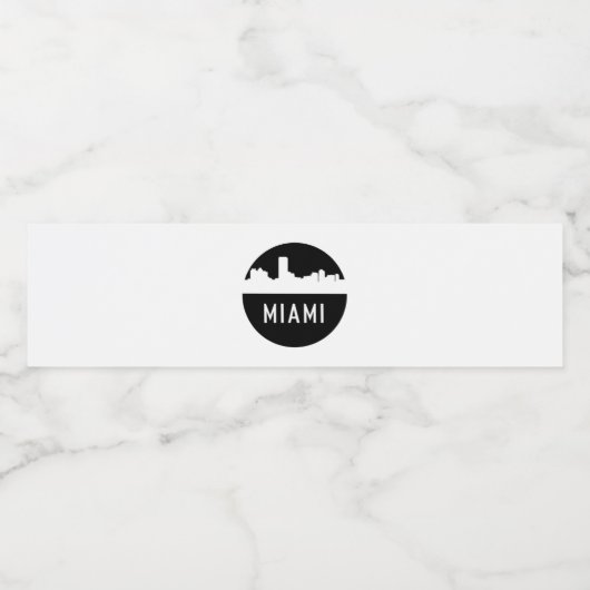Miami Waterfles Etiket (Enkel label)