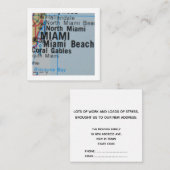 Miami We hebben een nieuw adres Kaart verplaatst (Voorkant / Achterkant)