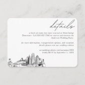 Miami Wedding Hotel Room Block Details Informatiekaartje (Voorkant)