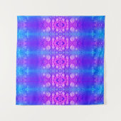 Miami X Blue Ikat en Tapestry Wandkleed (Voorkant (horizontaal))